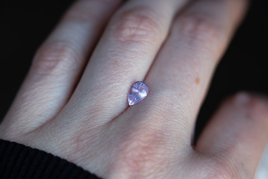 Load image into Gallery viewer, 1.19ct pear opalescent lavender sapphire
