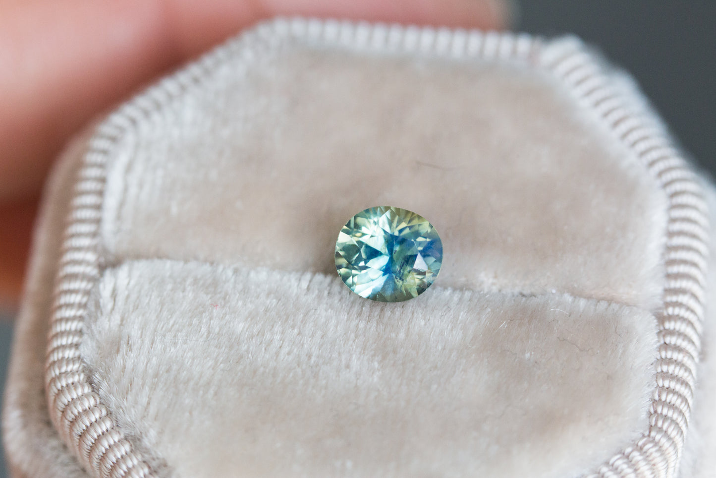 1.38ct oval opalescent sapphire