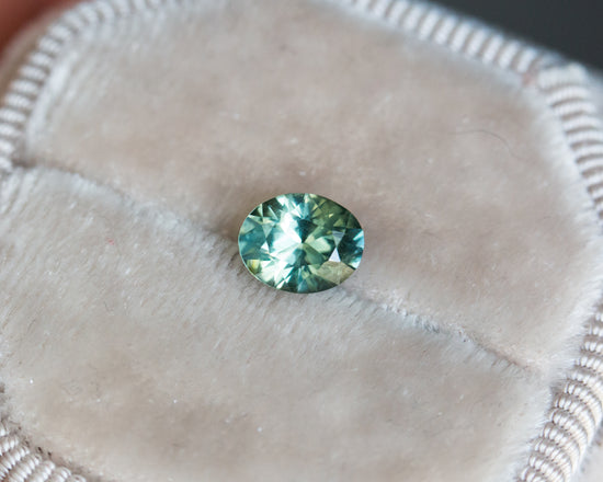 ON HOLD FOR N 1.25ct oval teal sapphire