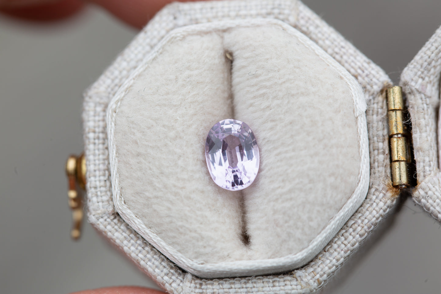 1.04ct oval lavender sapphire