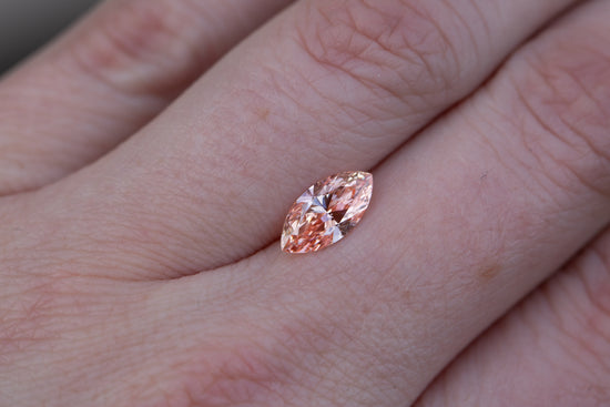 1.19ct marquise fancy pink lab diamond