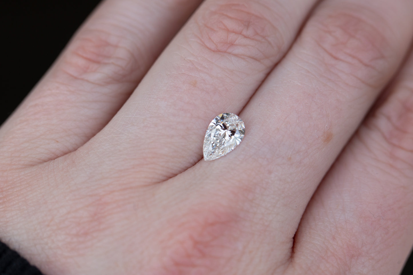 1.28ct pear lab diamond