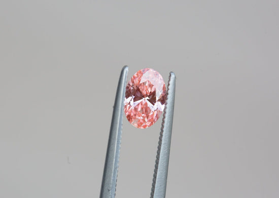 .51ct oval fancy vivid pink lab diamond