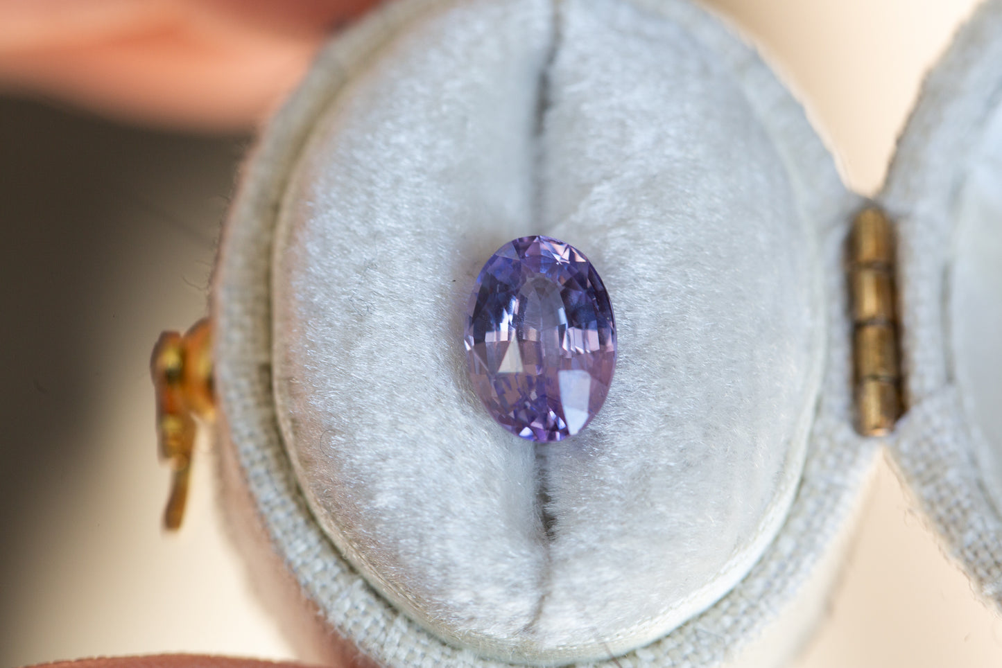 2.02ct oval lavender sapphire