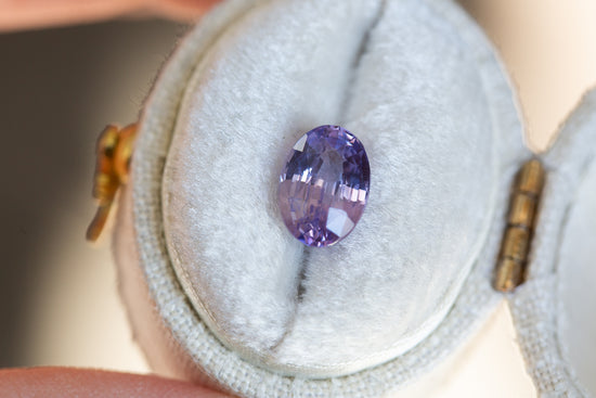 2.02ct oval lavender sapphire
