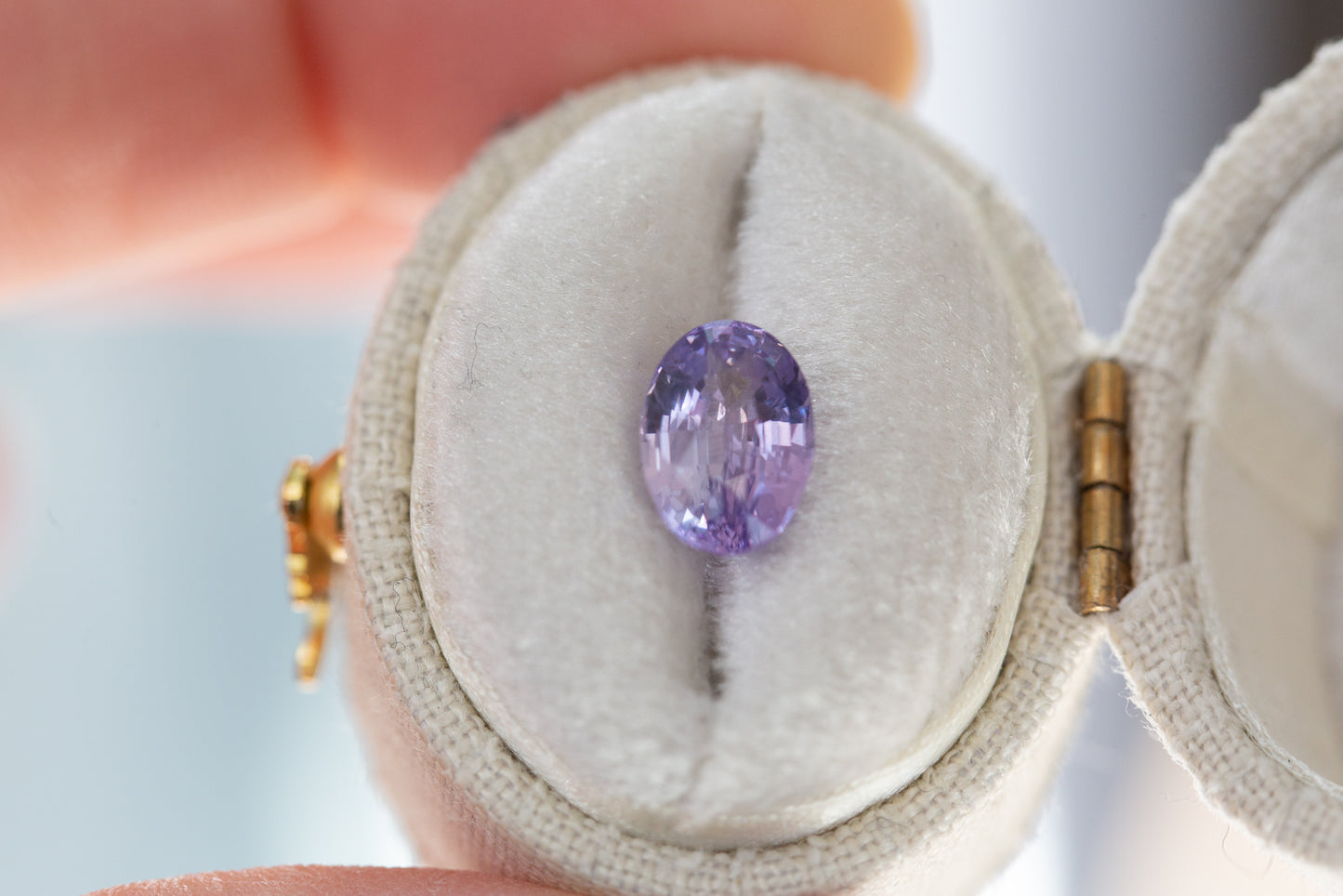 2.02ct oval lavender sapphire