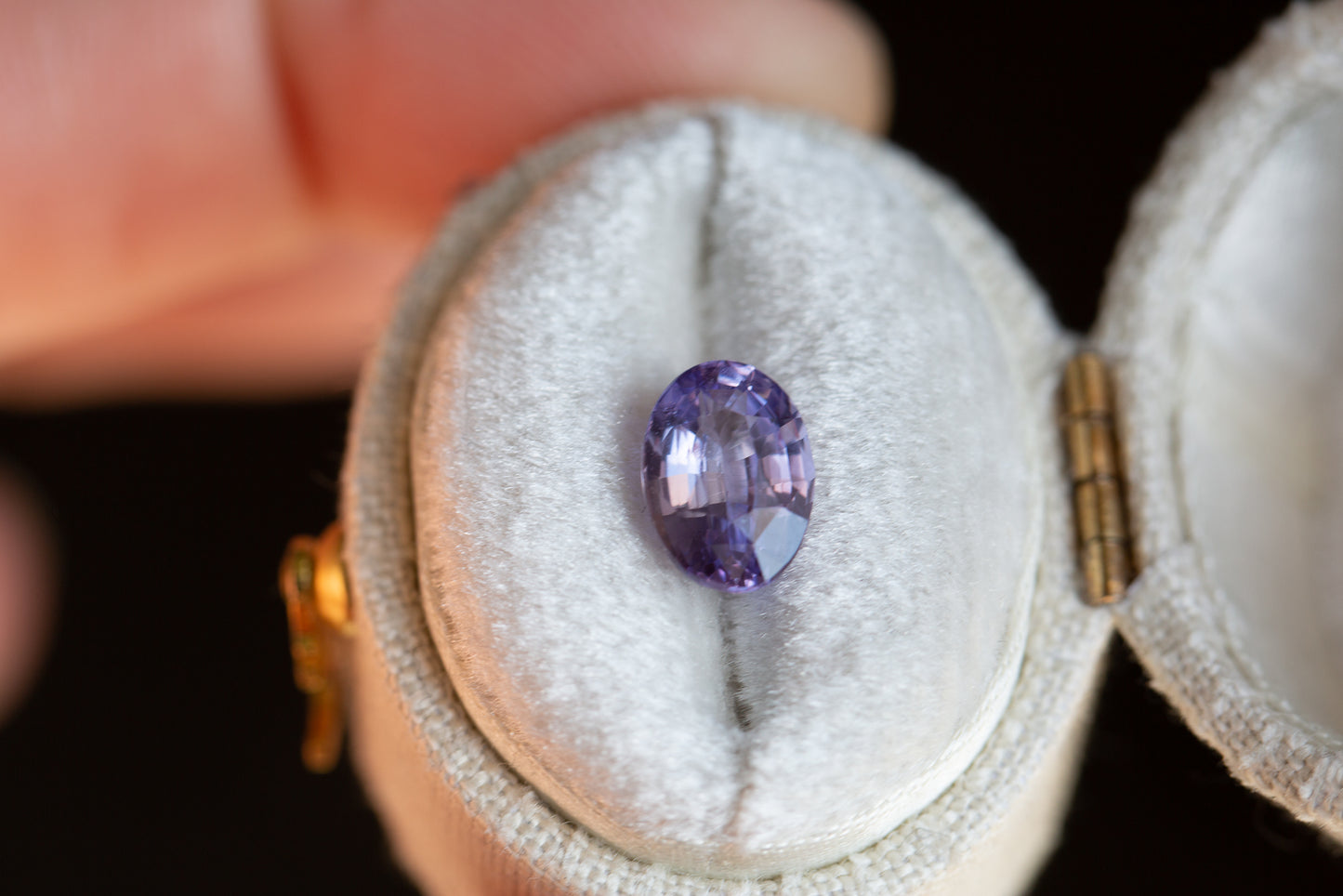 2.02ct oval lavender sapphire