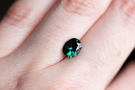 1.77ct deep green sapphire