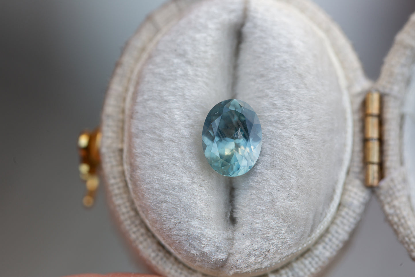 1.39ct oval blue Montana sapphire