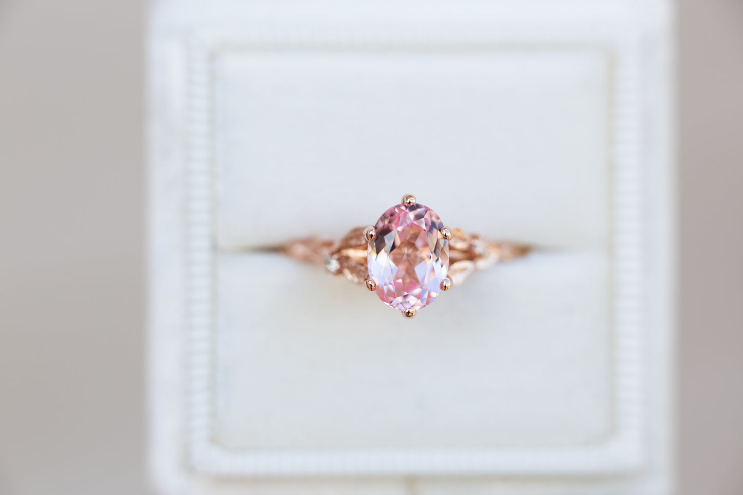 Lab-Created Pink Sapphire Leaf Statement Ring (2 Ct. t.w.) in 14K Gold-Plated Sterling Silver - Pink Sapphire