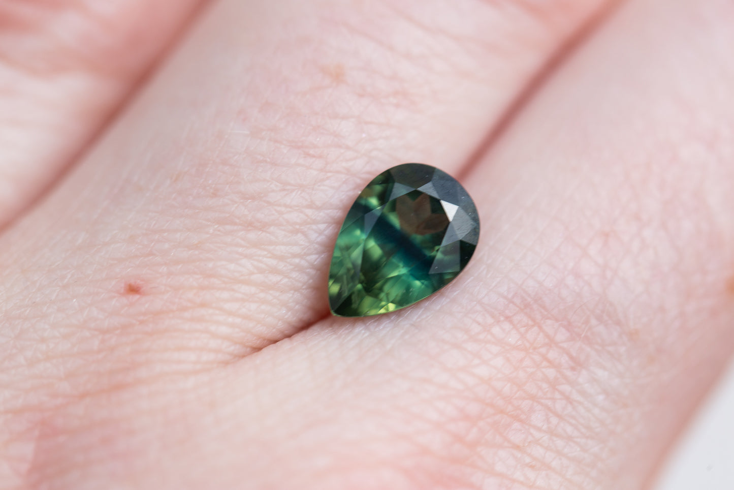 2.52ct pear green sapphire