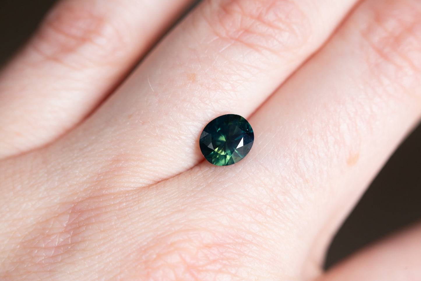 Load image into Gallery viewer, 1.97ct deep blue green sapphire
