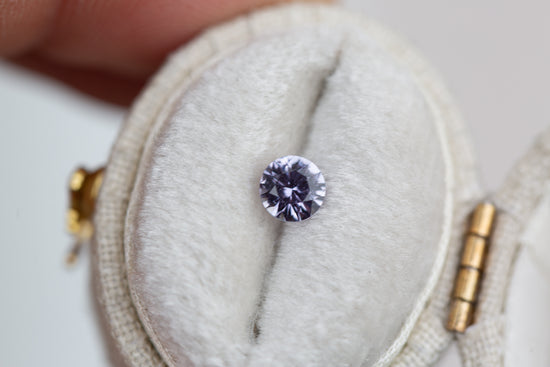 Load image into Gallery viewer, .5ct round lavender sapphire
