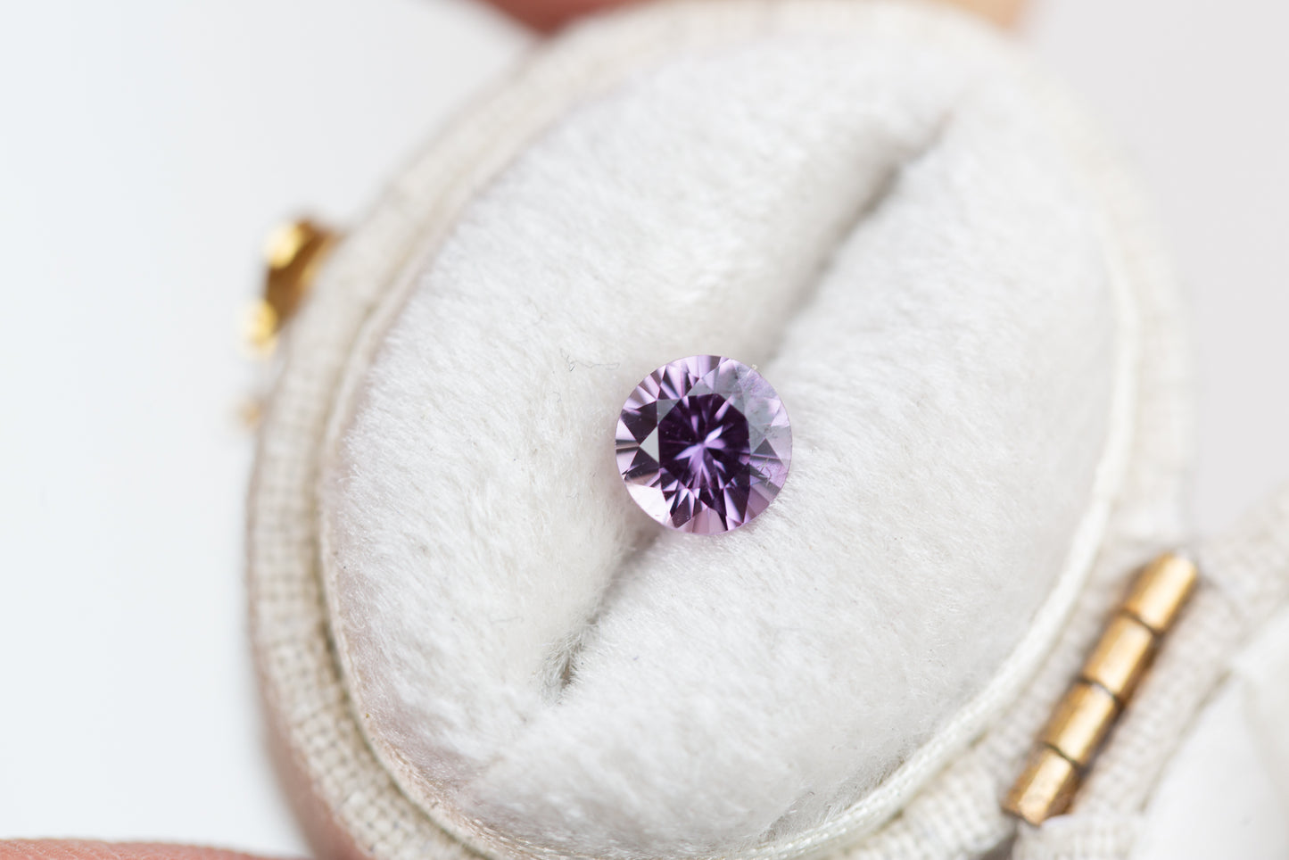 .75ct round purple sapphire