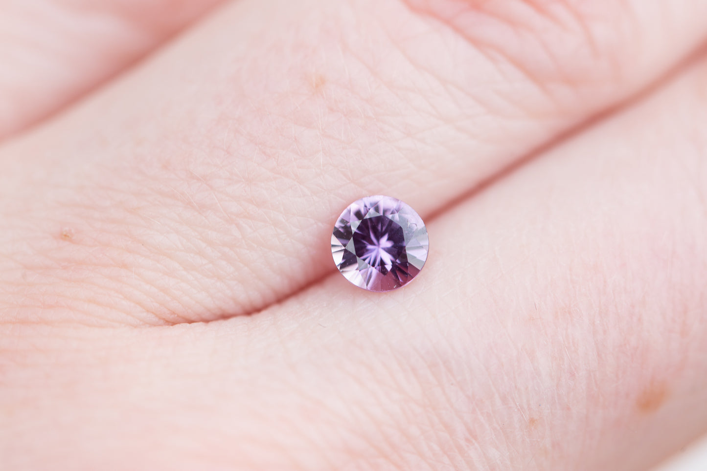 .75ct round purple sapphire