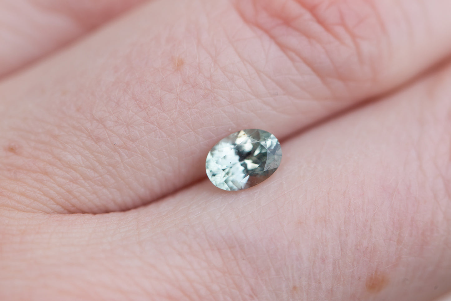 .98ct oval mint sapphire