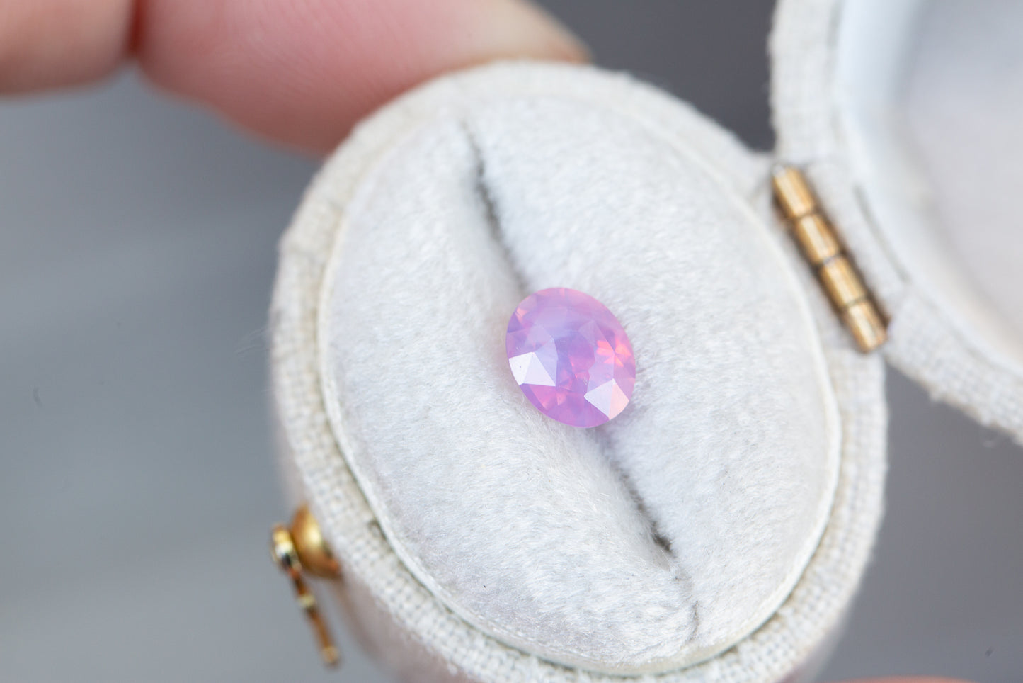 1.21ct oval opalescent pink sapphire