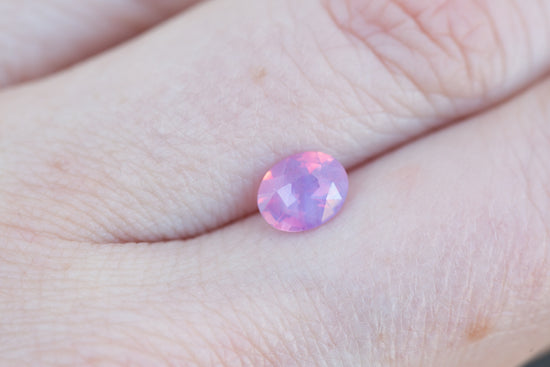 1.21ct oval opalescent pink sapphire