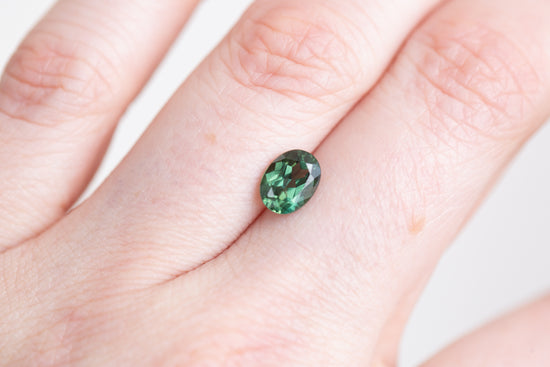 1.52ct oval green Australian sapphire