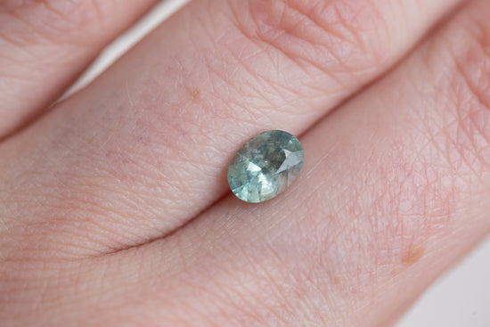 1.35ct oval teal Montana sapphire
