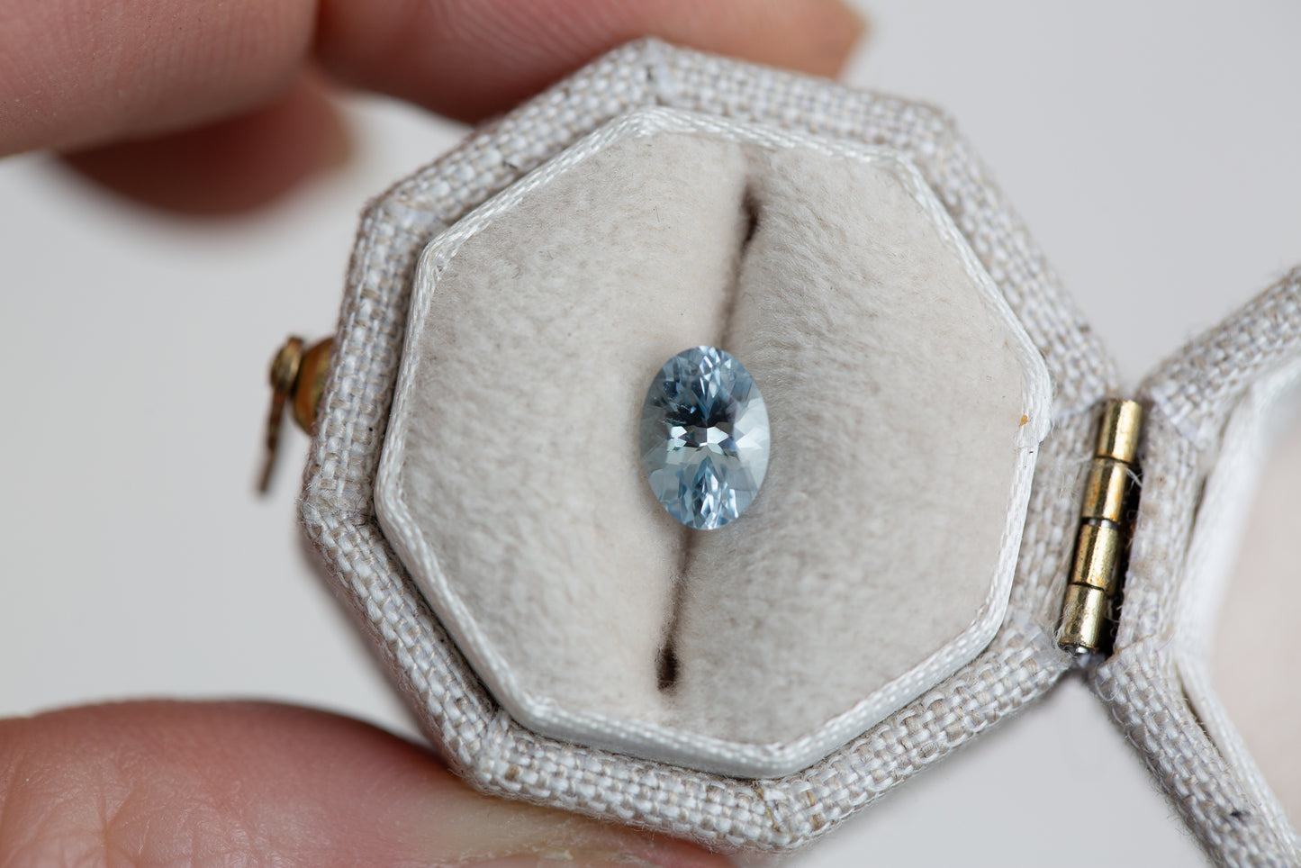 .96ct oval light blue Montana sapphire