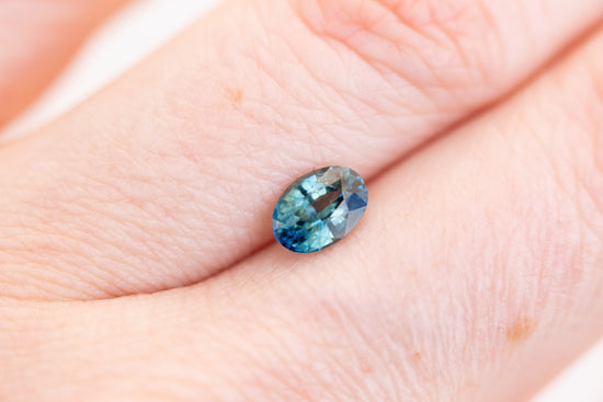 1.12ct blue green sapphire