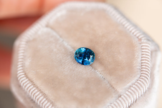 1.12ct oval blue sapphire