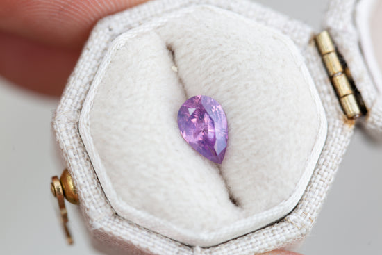 .84ct pear opalescent purple pink sapphire