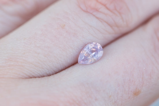 Load image into Gallery viewer, .97ct pear opalescent pink purple sapphire
