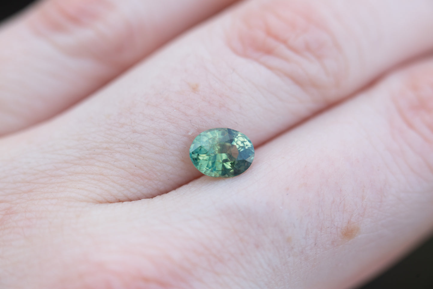 1.33ct oval green sapphire