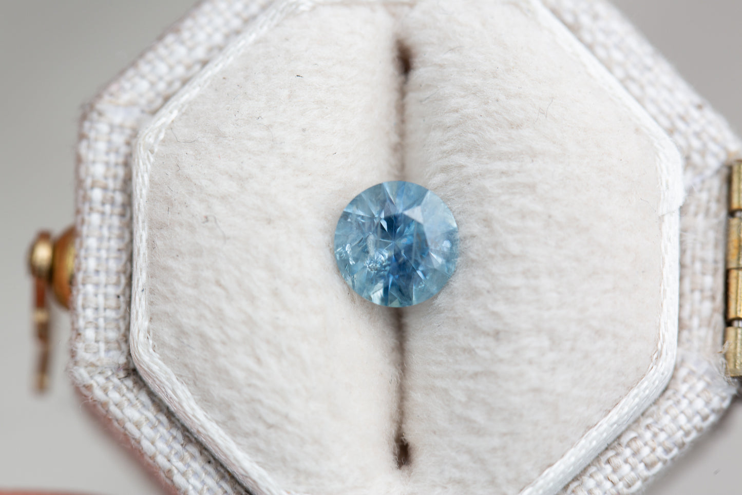 .78ct round medium blue sapphire