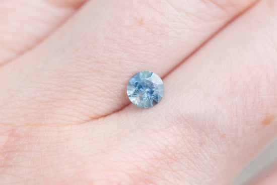 .78ct round medium blue sapphire