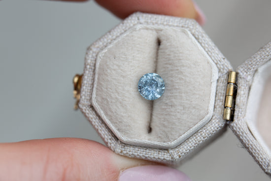 .7ct round medium blue sapphire