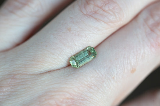 1.5ct light green Sri Lankan sapphire