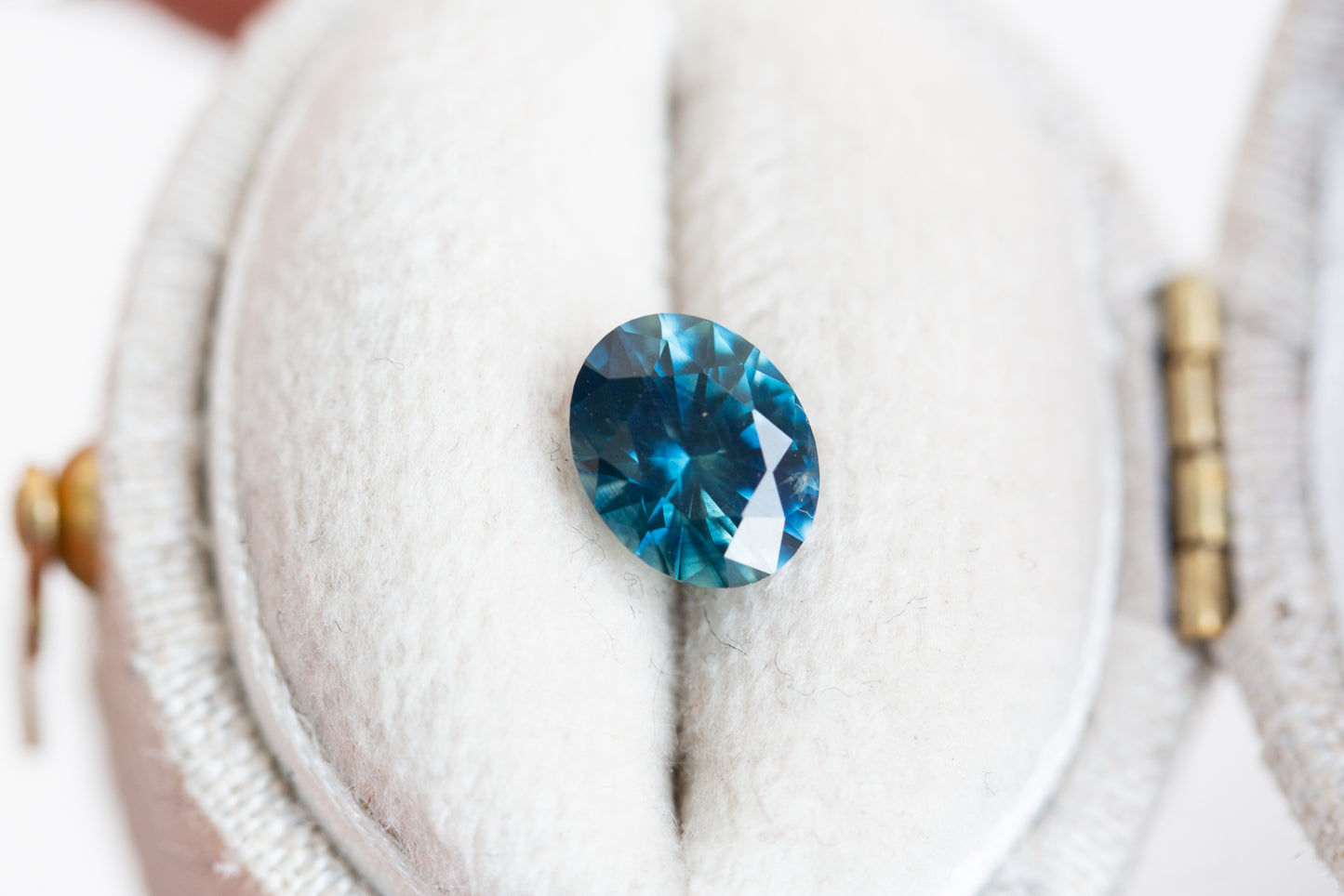 1.31ct oval blue green Montana sapphire