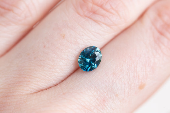 1.31ct oval blue green Montana sapphire
