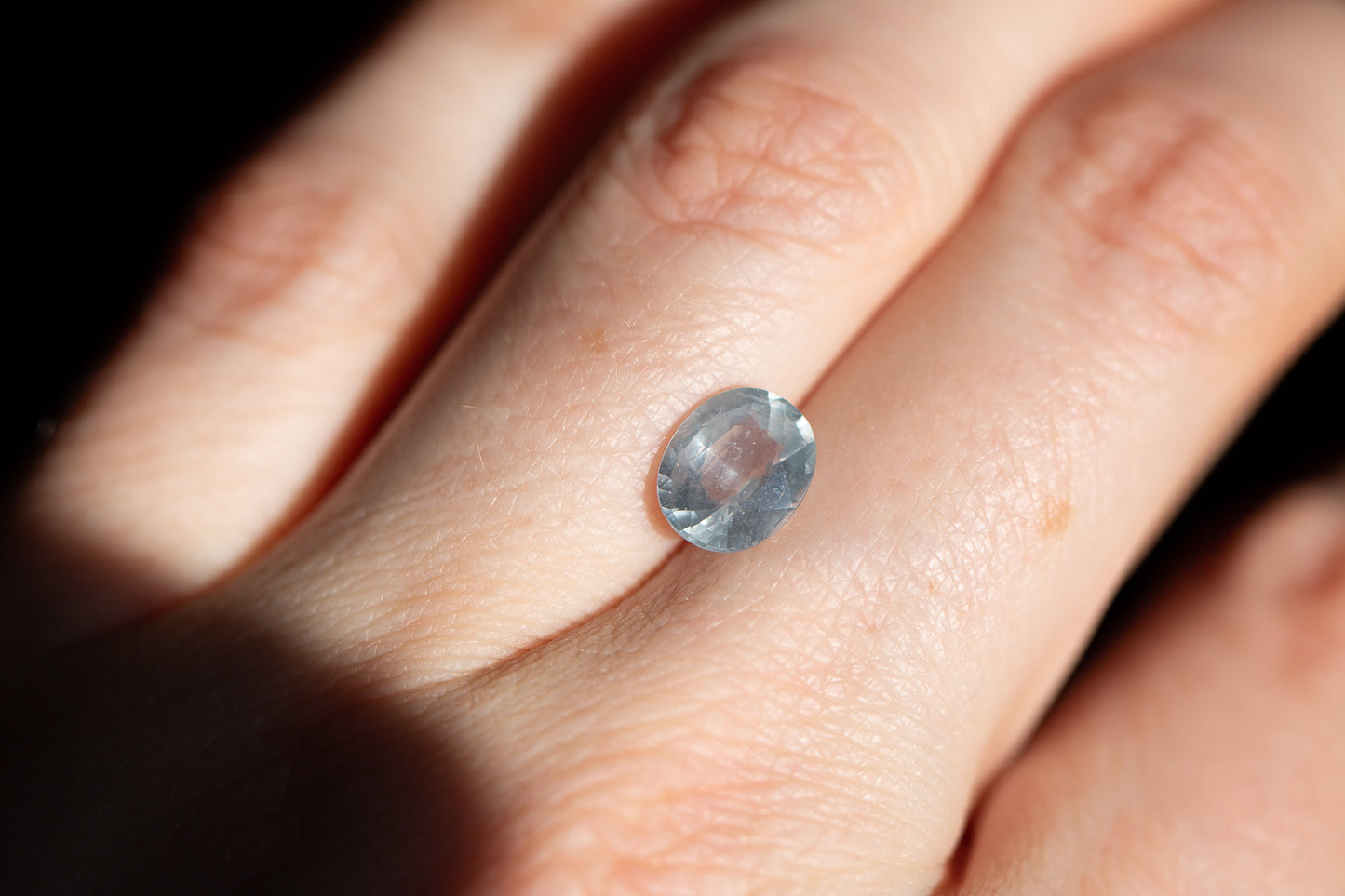 2.32ct silver opalescent umba sapphire