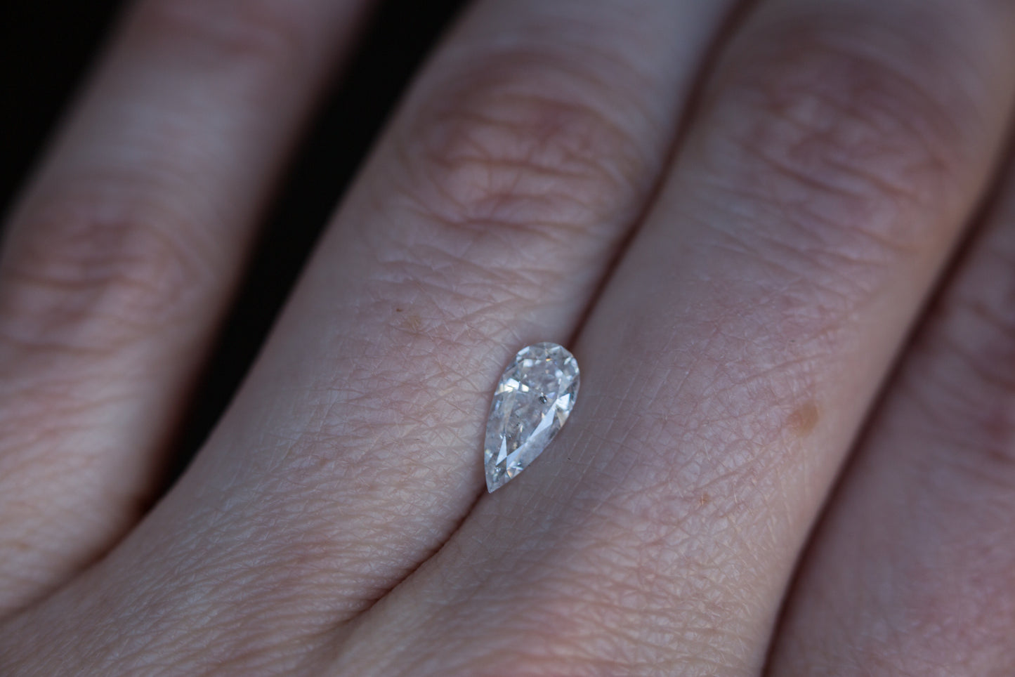 Load image into Gallery viewer, .49 ct elongated pear diamond
