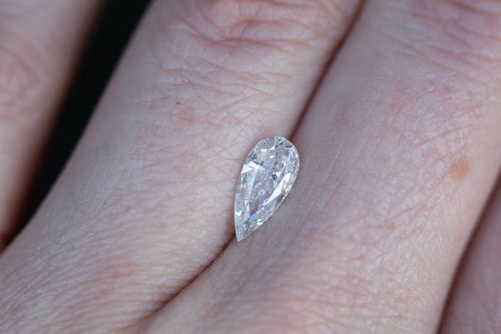 .49 ct elongated pear diamond