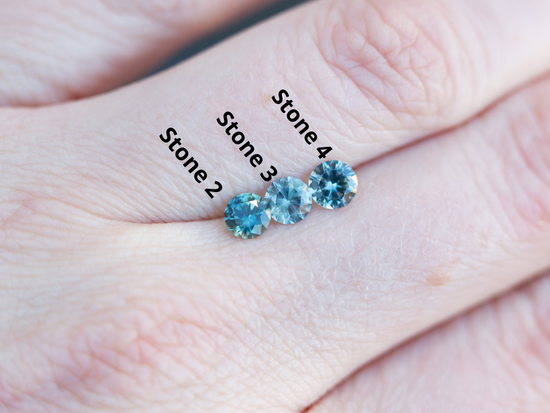 Montana sapphire seven stone ring