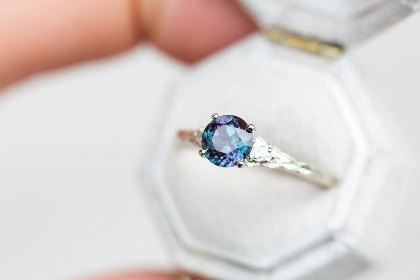 Customize your own Aspen with 6mm round center stone